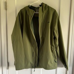 ascend green rain jacket